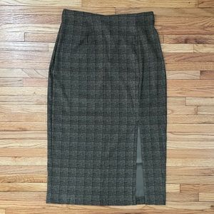 Gotham Square Plaid Skirt